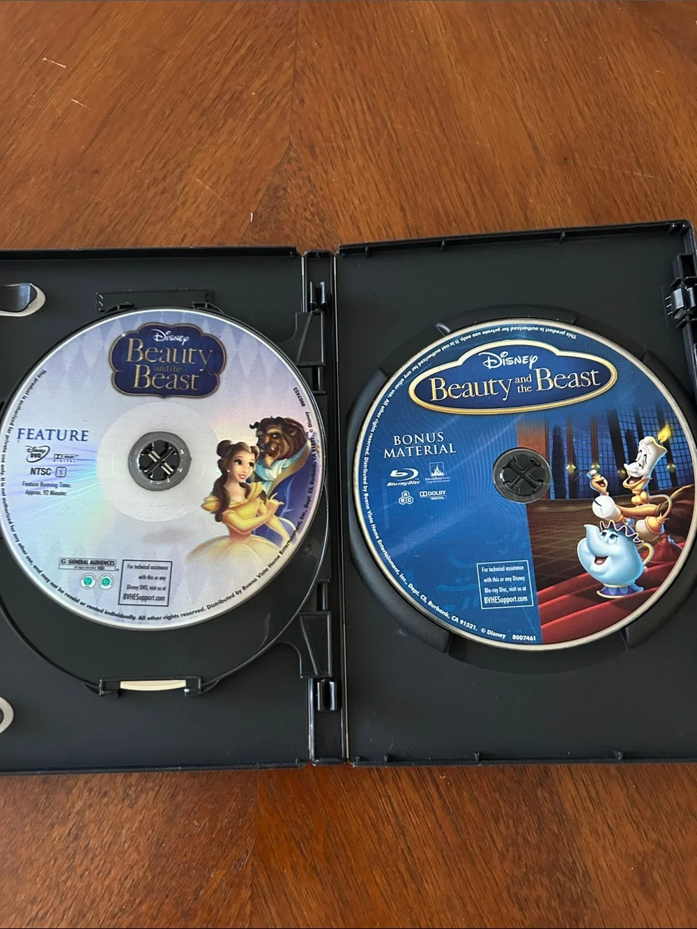 Disney classics DVD’s: Beauty and the Beast DVD - Blue, Red, Gold